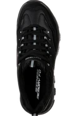 Sneakers nere in pelle con Memory Foam Skechers Iconic Unabashed