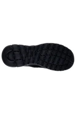 Sneakers nere in pelle e mesh con soletta memory foam Skechers Burns Agoura da Uomo