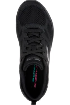 Sneakers nere in pelle e mesh con soletta memory foam Skechers Summits Suited