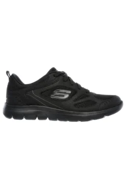 Sneakers nere in pelle e mesh con Memory Foam Skechers Summits Suited