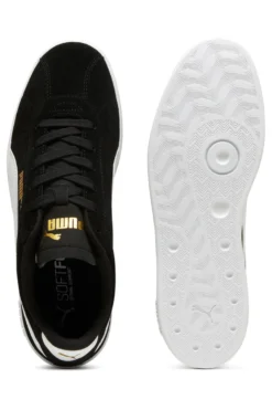 Sneakers nere in suede con logo oro Puma Club II
