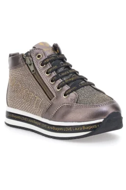 Sneakers Nere metalliche con brillantini laterali LAURA BIAGIOTTI 87129385