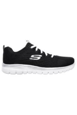 Sneakers nero bianco Memory Foam Skechers Graceful Get Connected