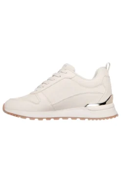 Sneakers off white con dettagli gold e suola alta Skechers Runway Classy Gal Womens