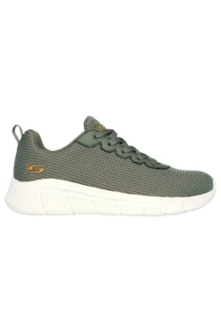 Sneakers olive knit con Memory Foam vegan Skechers BOS BOBS SPORT WOMENS