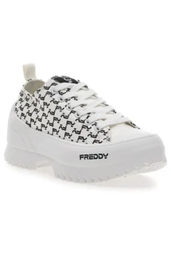 Sneakers Platform Bianche Freddy 7582