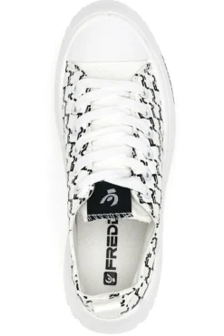 Sneakers Platform Bianche Freddy 7582