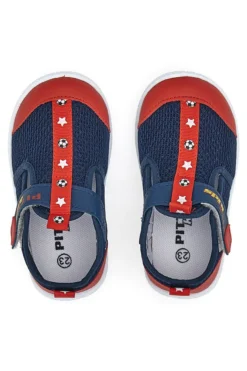 Sneakers Primi Passi Blu e Rosso Pitt Kids 1006