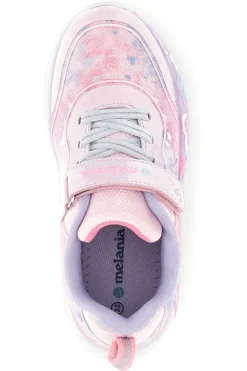 Sneakers rosa con strappi e luci Mkids MJ6036