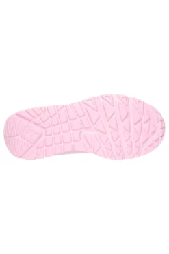 Sneakers rosa con zip laterale e suola platform Skechers Uno Lite Easy Zip