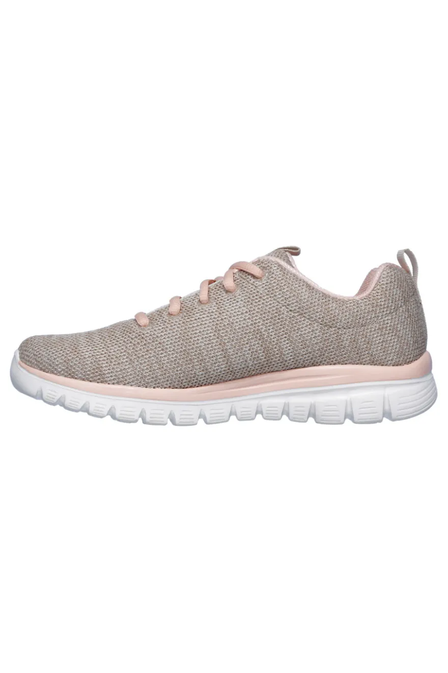 Sneakers Rosa da Donna Skechers Graceful Twisted Fortune