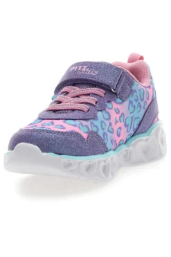 Sneakers Rosa e Viola con Velcro e Luci Integrate PITT KIDS K211270