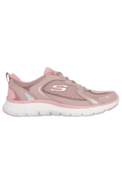 Sneakers rosa in mesh con memory foam Skechers Flex Appeal 5.0 Retro Rush
