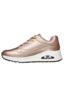 Sneakers Rose Gold Con Skechers Air-Cooled Memory Foam cushioned comfort insole Skechers Street Uno - Rose Bold