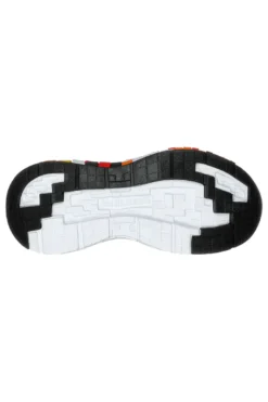 Sneakers rosse con dettagli pixelati e luci Skechers Mega-Craft 3