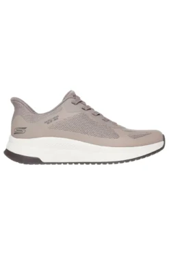Sneakers Slip-ins taupe scuro con Memory Foam Skechers Bobs Squad 4