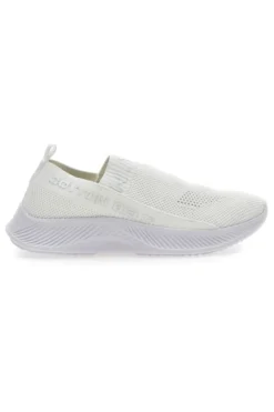 Sneakers Slip-On Cotton Belt Spirit Bianco