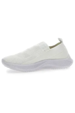 Sneakers Slip-On Cotton Belt Spirit Bianco