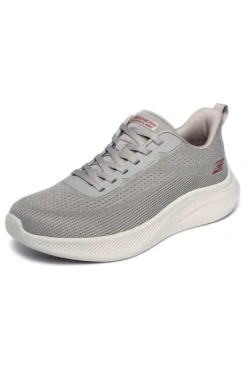 Sneakers sportive Taupe in knit con memory foam Skechers Bobs Moda Flex