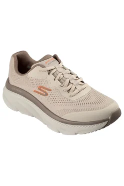 Sneakers sportive Taupe in mesh engineered con relaxed fit Skechers Dlux Walker 3.0 Bravik