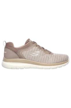 Sneakers taupe in mesh con soletta memory foam Skechers Bountiful Quick Path