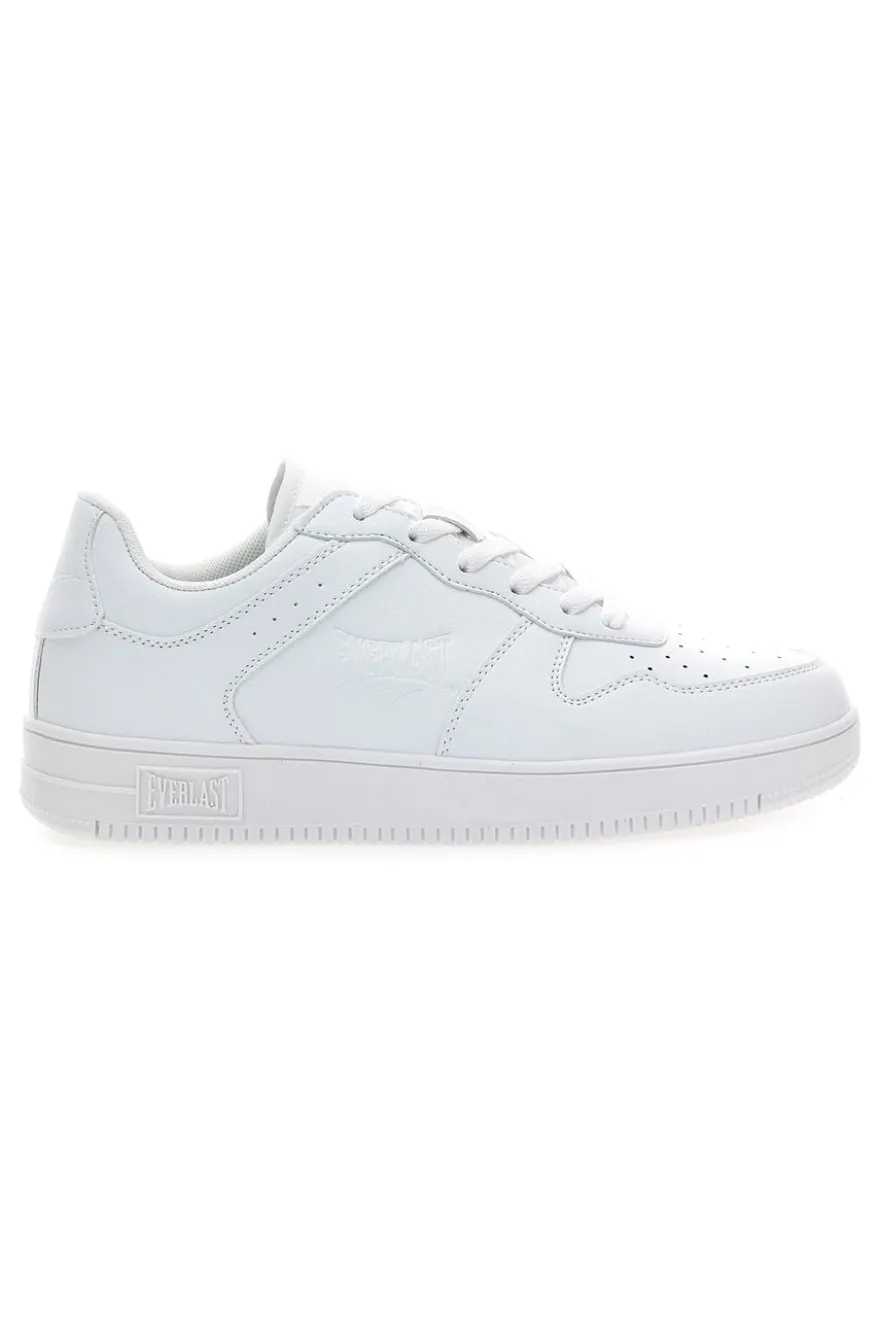 Sneakers total white traforate in materie sintetiche Everlast EV713