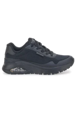 Sneakers Vegan Nere con Platform Skechers Uno Flex - Spring On Air