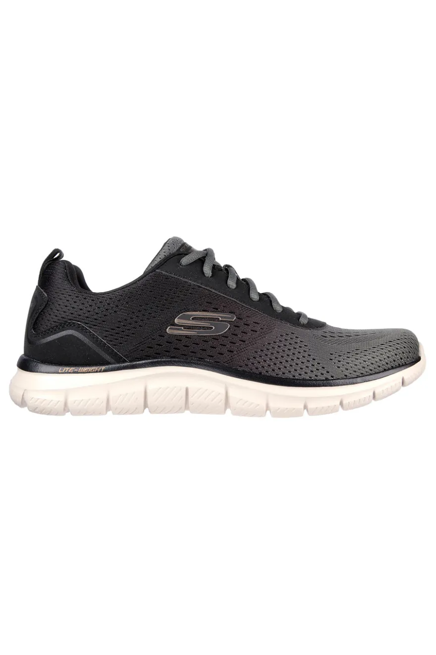 Sneakers Vegan Nere e Verdi Con Memory Foam Skechers Track - Ripkent