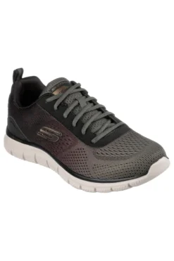 Sneakers Vegan Nere e Verdi Con Memory Foam Skechers Track - Ripkent