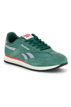 Sneakers verde con inserti in suede e Ortholite Reebok World 70