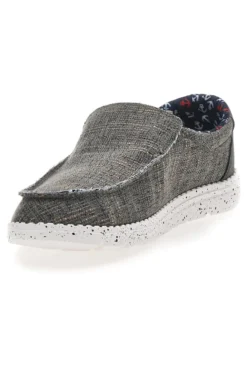 Sneakers Verde Militare Slip-On In Tela Canguro CA930