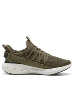 Sneakers verde oliva con suola bianca Puma Softride Carson Fresh
