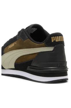 Sneakers verde oliva e nere inserti in pelle Puma ST Runner V4 SD