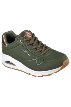 Sneakers Verde Oliva Skechers Street Uno - Shimmer Away