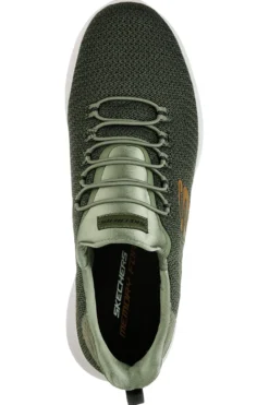 Sneakers verde oliva traspiranti con Memory Foam Skechers Dynamight