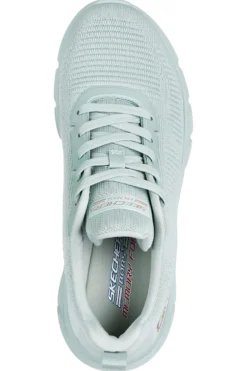 Sneakers verde salvia in knit con Memory Foam Skechers Bobs B Flex Hi Flying Hi