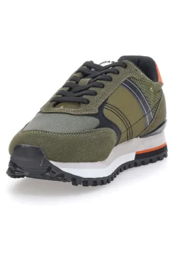 Sneakers Verdi con Dettagli Arancioni Gas Sedrik