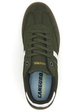 Sneakers verdi con fondo a contrasto Canguro CA385