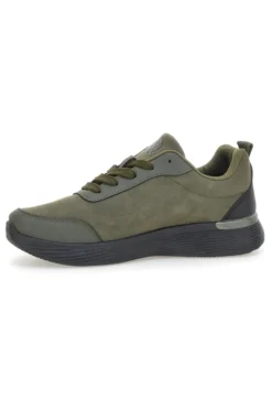 Sneakers verdi con inserti neri e suola flessibile Canguro CA1241