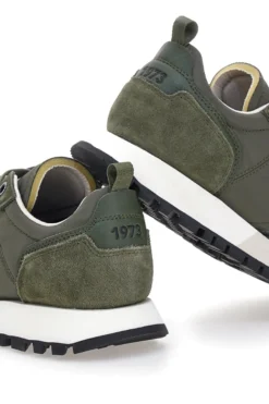 Sneakers verdi con inserti scamosciati Pepe Jeans PMS400001