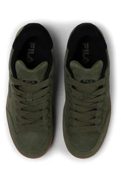 Sneakers verdi in suede con dettagli neri Fila FFM0437