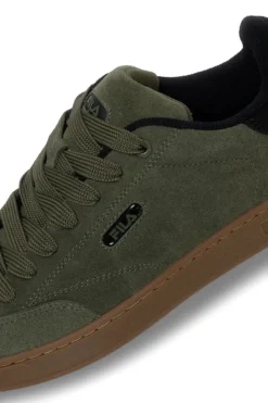 Sneakers verdi in suede con dettagli neri Fila FFM0437