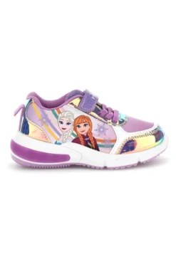 Sneakers viola bianco stampa Frozen luci strappi Frozen D14306