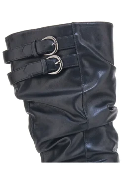 Stiefel mit gekräuseltem Obermaterial Cafè Kosten 1504
