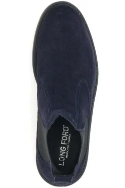 Stivaletti Beatles Blu in Pelle Scamosciata Longford 09