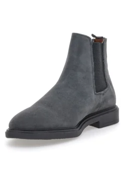 Stivaletti Beatles Grigi in Vera Pelle Laterali MAX DILLAN 6991