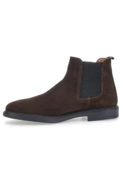 Stivaletti Beatles Marroni in Vera Pelle con Elastici Laterali MAX DILLAN 6991
