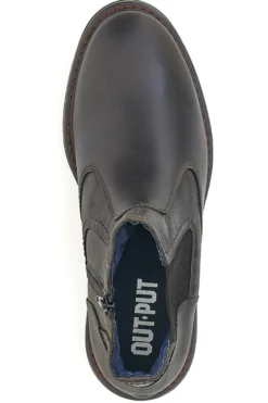 Stivaletti Beatles Marroni Out Put 72064 Vera Pelle