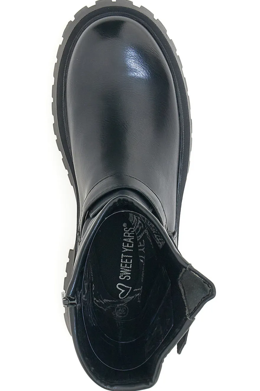 Stivaletti Biker Neri Sweet Years 8583