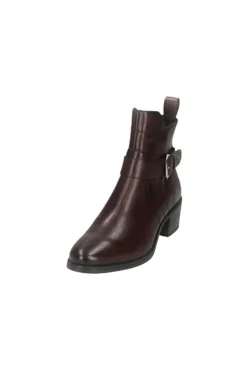 Stivaletti bordeaux in pelle caldi con fibbia Bagatt D15AMQ374000